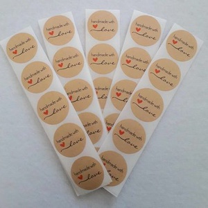 Handmade with love feliratos matrica - 10 db/csomag (3012) - kellékek & szerszámok - dekorációs kellékek - egyéb kellékek - Meska.hu
