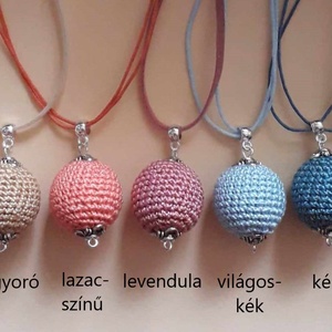 Berry horgolt nyaklánc több színben - ékszer - nyaklánc - bogyós nyaklánc - Meska.hu