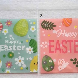 Húsvéti ajándékzacskók 4 különböző mintával - 10x13 cm (3249) - kellékek & szerszámok - dekorációs kellékek - egyéb kellékek - Meska.hu