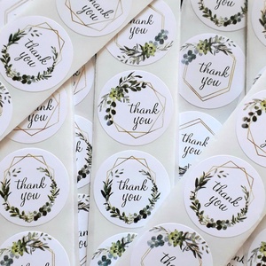 Többféle, natúr színű Thank you (Köszönöm) feliratos matrica - 10 db/csomag (3011, 1446) - kellékek & szerszámok - dekorációs kellékek - egyéb kellékek - Meska.hu