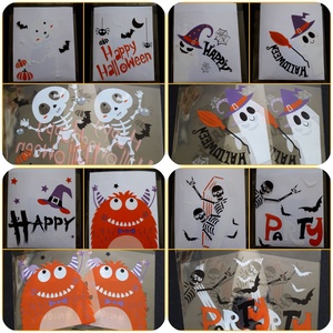 Ajándékzacskó Halloweenre, mindkét oldalán mintával  - 13 x 10 cm (1451) - kellékek & szerszámok - dekorációs kellékek - egyéb kellékek - Meska.hu