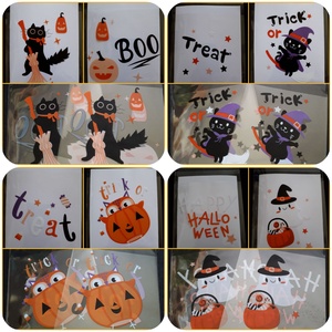 Ajándékzacskó Halloweenre, mindkét oldalán mintával  - 13 x 10 cm (1451) - Meska.hu