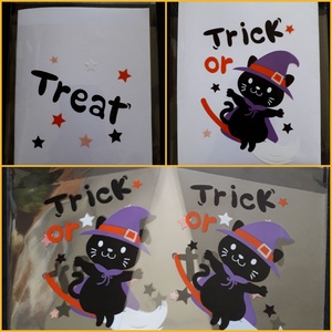 Ajándékzacskó Halloweenre, mindkét oldalán mintával  - 13 x 10 cm (1451) - kellékek & szerszámok - dekorációs kellékek - egyéb kellékek - Meska.hu