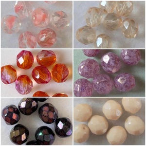 Csiszolt (fazettált) cseh üveggyöngy 10 színben  8 mm (1467), Kellékek & szerszámok, Gyöngyfűzés kellékek, Üveggyöngy, , MESKA