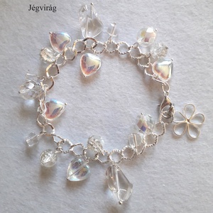 Négy különböző, csillogó karácsonyi girland karkötő - Meska.hu