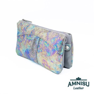 Hologramos egyenes swarovski köves női bőr pénztárca G3009 - táska & tok - pénztárca & más tok - pénztárca - női pénztárca - Meska.hu