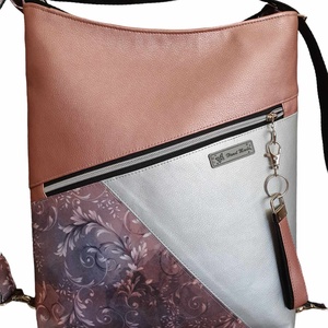 Elegáns rosegold kétfunkciós táska ajándék kulcstartóval - Meska.hu