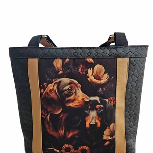 Tacskó kutyás női táska - táska & tok - kézitáska & válltáska - válltáska - Meska.hu