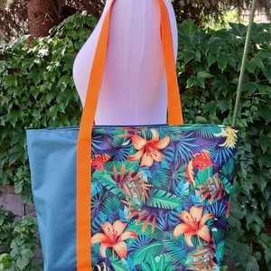 Vízálló strandtáska/sporttáska/shopping bag hozzáillő neszivel, Táska & Tok, Kézitáska & válltáska, Nagy pakolós táska, Varrás, MESKA