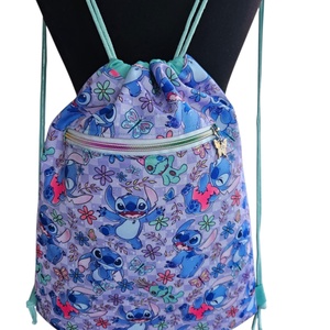 Stitch mintás ovis/sulis vízálló tornazsák - táska & tok - hátizsák - tornazsák, gymbag - Meska.hu