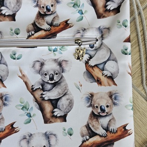 Koala mintás  vízálló tornazsák - táska & tok - hátizsák - tornazsák, gymbag - Meska.hu