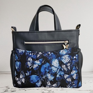 Csini női válltáska lepkés mintával - Meska.hu