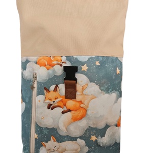 Alvó rókás roll-top hátizsák - táska & tok - hátizsák - roll top hátizsák - Meska.hu