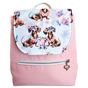 Tacskó mintás vízálló ovis/sulis hátika - játék & sport - ovis felszerelés - ovis hátizsák - Meska.hu