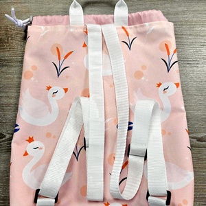 Hattyúmintás vízálló gyerek hátizsák/gymbag  - játék & sport - ovis felszerelés - ovis hátizsák - Meska.hu