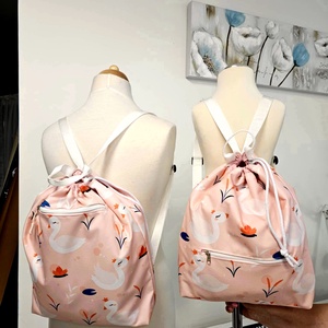 Hattyúmintás vízálló gyerek hátizsák/gymbag  - játék & sport - ovis felszerelés - ovis hátizsák - Meska.hu