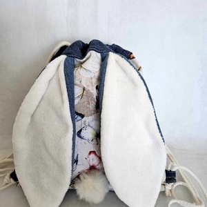 Tündéri nyuszis hátizsák ovisoknak, iskolásoknak, Játék & Sport, Ovis felszerelés, Ovis hátizsák, Varrás, MESKA