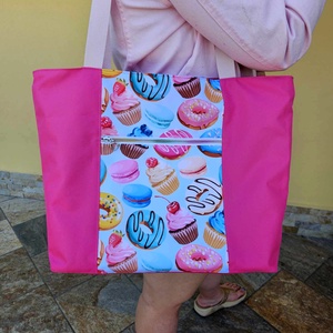 Összehajtható vízálló strandtáska/sporttáska/shopper , Táska & Tok, Kézitáska & válltáska, Nagy pakolós táska, Varrás, MESKA