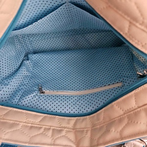 Vidám tavaszi gingko mintás vízálló női táska ajándék kulcstartóval - táska & tok - kézitáska & válltáska - válltáska - Meska.hu