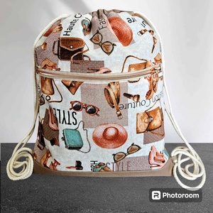 Csinos csajos hátizsák vízálló talprésszel, Táska & Tok, Hátizsák, Tornazsák, Gymbag, Varrás, MESKA