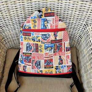 Autós-motoros fiú/férfi gymbag vízálló aljjal - táska & tok - hátizsák - iskolatáska - Meska.hu