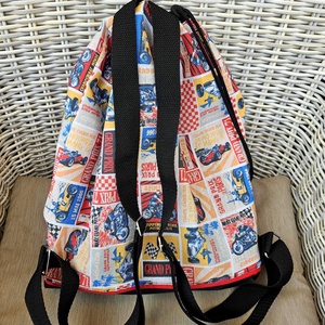 Autós-motoros fiú/férfi gymbag vízálló aljjal - táska & tok - hátizsák - iskolatáska - Meska.hu