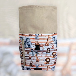 Szavanna állatai roll-top hátizsák - táska & tok - hátizsák - roll top hátizsák - Meska.hu