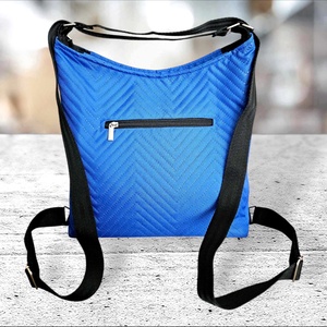 Kétfunkciós kék vízálló táska - táska & tok - kézitáska & válltáska - válltáska - Meska.hu