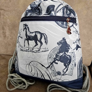 Vízálló lovas hátizsák - táska & tok - hátizsák - tornazsák, gymbag - Meska.hu