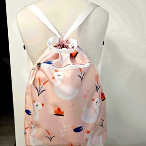 Hattyúmintás vízálló hátizsák/gymbag ajándék kártyatartóval - Meska.hu