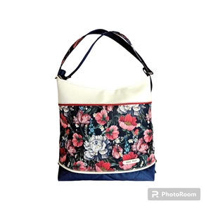 Virágmintás kétfunkciós vízlepergető táska, Táska & Tok, Variálható táska, Varrás, MESKA