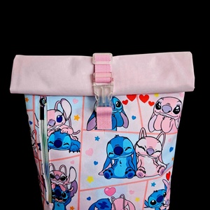 Lilo és Stitch roll-top hátizsák, Táska & Tok, Hátizsák, Roll top hátizsák, Varrás, MESKA
