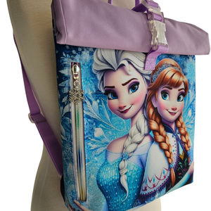 Egyedi jégvarázs roll-top hátizsák - táska & tok - hátizsák - roll top hátizsák - Meska.hu