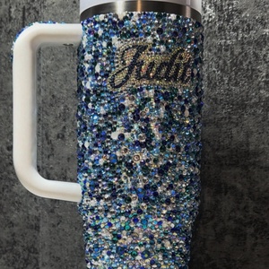 Termosz Stanley üvegkővel díszítve - otthon & életmód - konyhafelszerelés, tálalás - italos kellékek - kulacsok - Meska.hu