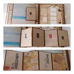  Szerelem, szerelem... - egyedi, kézműves scrapbook album szerelmeseknek - esküvő - emlék & ajándék - album & fotóalbum - Meska.hu