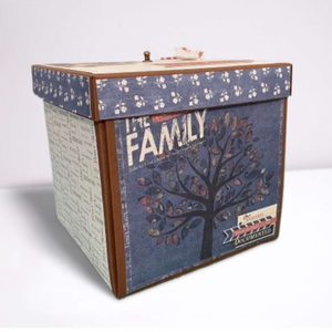  My family - egyedi, kézműves meglepetés doboz , Otthon & Lakás, Papír írószer, Album & Fotóalbum, Papírművészet, Meska