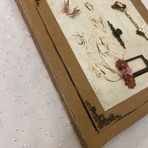 Egyedi, kézműves esküvői fotóalbum, emlékkönyv, vendégkönyv dobozban - esküvő - emlék & ajándék - vendégkönyv - Meska.hu