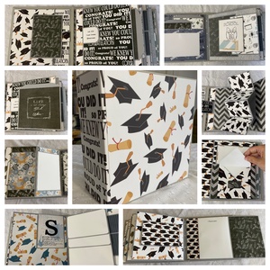 Egyedi, kézműves scrapbook album ballagásra, masculine - Meska.hu