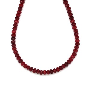 Achát fazettált szinezett bordó korong 4x3mm, Kellékek & szerszámok, Ásvány alapanyag, Ásványfüzér, , MESKA