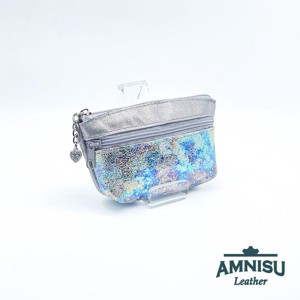 Ezüst - hologramos kettő cipzáras kulcstartó B1004, Táska & Tok, Kulcstartó & Táskadísz, Kulcstartó, , MESKA