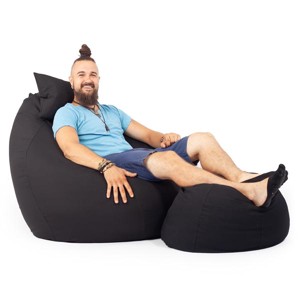 Fekete ALL IN XXL Babzsákfotel Garnitúra - Meska.hu