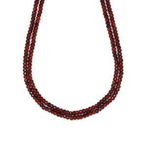 Gránát hesszonit fazettált sötét korong 3x2mm, Kellékek & szerszámok, Ásvány alapanyag, Ásványfüzér, , MESKA