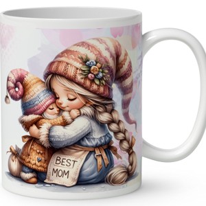 Névvel kérhető - Cuki Anya manó & Lánya mintás bögre - otthon & életmód - konyhafelszerelés, tálalás - tálalás - bögre & csésze - Meska.hu