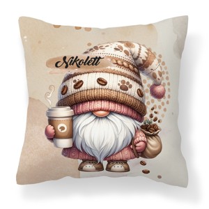 Névvel kérhető - Kávés manó cókmókos mintás párna, Otthon & Életmód, Lakástextil, Párna & Párnahuzat, Díszpárna (belsővel együtt), , MESKA