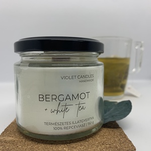 BERGAMOT + tea illatgyertya, Otthon & Életmód, Gyertya, illat, aroma, Gyertya, Gyertya-, mécseskészítés, MESKA