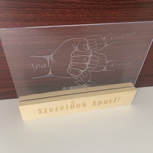 Világító LED lámpa - otthon & életmód - dekoráció - asztal és polc dekoráció - asztaldísz - Meska.hu