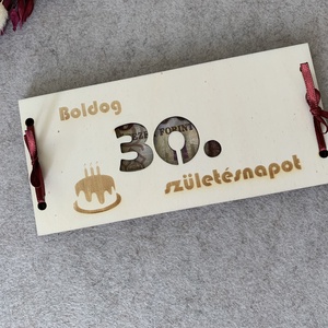 Születésnapi számos pénzátadó - esküvő - emlék & ajándék - nászajándék - esküvői pénzátadó doboz - Meska.hu
