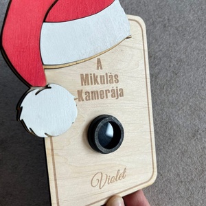 A Mikulás kamerája, vicces karácsonyi dekoráció gyerekeknek - karácsony - mikulás - mikulás beltéri dekoráció - Meska.hu