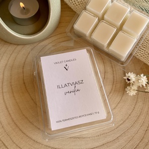 Kézműves illatviasz tömb - vanília illattal, Otthon & Életmód, Gyertya, illat, aroma, Gyertya, Gyertya-, mécseskészítés, MESKA