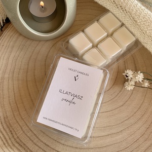 Kézműves illatviasz tömb - vanília illattal - otthon & életmód - gyertya, illat, aroma - gyertya - Meska.hu